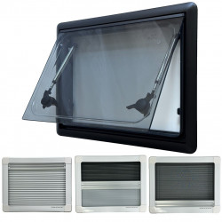 Flush Window With Blinds and Fly Net Screen
