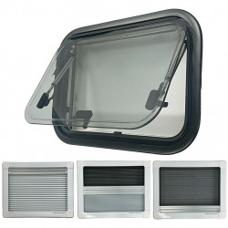 Round Edge Top Hinge Window With Fly Net Screen