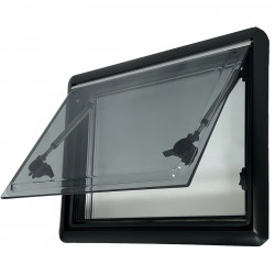 Top Hinged Cassette Camper Window with Black out Blinds and Fly Net Screens