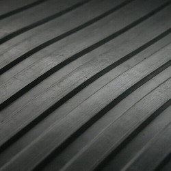 3MM Wide Ribbed Rubber Matting 1.3m Wide